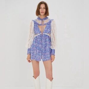 For Love & Lemons April Mini Dress, Size XS